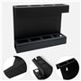 Beimus Boîte de rangement réutilisable en acrylique pour paille et baguettes avec fonction de drainage pour mur