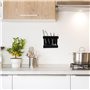 Beimus Boîte de rangement réutilisable en acrylique pour paille et baguettes avec fonction de drainage pour mur