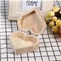 Entatial Boîtes à Bijoux en Forme de cœur, boîtes à Bijoux en Bois, étui d'emballage de Bijoux en Forme de cœur en Bois pour Bij