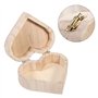 Entatial Boîtes à Bijoux en Forme de cœur, boîtes à Bijoux en Bois, étui d'emballage de Bijoux en Forme de cœur en Bois pour Bij