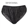 Sous-vêtement Jetable, One Wear pour Homme Sous-vêtement Jetable Non Tissé Unisexe Noir Taille Unique pour la Plupart des Sous-v