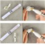 Uqezagpa Lot de 2 stylos correcteurs pour effacer efficacement les encres - Stylo correcteur de couleur pour documents professio