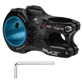 FukkeR Potence De Vélo 0 Degrés MTB Potences De Guidon en D'Aluminium 31.8mm 35mm Tige De Guidon De Cyclisme 50mm pour Vélos De