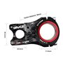 FukkeR Potence De Vélo 0 Degrés MTB Potences De Guidon en D'Aluminium 31.8mm 35mm Tige De Guidon De Cyclisme 50mm pour Vélos De 