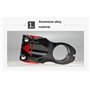 FukkeR Potence De Vélo 0 Degrés MTB Potences De Guidon en D'Aluminium 31.8mm 35mm Tige De Guidon De Cyclisme 50mm pour Vélos De 