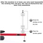 Presse à balles verticale pour film étirable PE 40 cm, machine d'emballage de film à enroulement électrique, outil d'emballage a