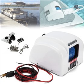 YANDDEA Guindeau électrique 12V avec treuil de Bateau télécommandé Eau salée pour Ancres jusqu'à 25Lbs