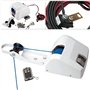 YANDDEA Guindeau électrique 12V avec treuil de Bateau télécommandé Eau salée pour Ancres jusqu'à 25Lbs