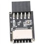 SHYEKYO Module TPM 2.0, en-tête de Panneau Avant USB 2.0, Adaptateur Interne USB 9 Broches vers USB 2.0 Type E, Améliore la conn