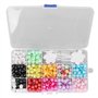 Perles de Tresse de Cheveux, 365pcs 12 Couleurs Perle Cheveux Tresse Ensemble D'accessoires de Dreadlocks de Perruque de Bricola