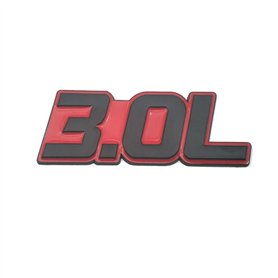 FHIASTGL Carton de voiture Métal 3.0L lettre Badge 3D autocollant autocollant décalque(R With B)