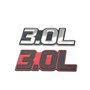 FHIASTGL Carton de voiture Métal 3.0L lettre Badge 3D autocollant autocollant décalque(R With B)