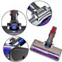 Brosse motorisée électrique Turbo compatible avec Dyson V7 V8 V10 V11, avec brosse douce et lumière LED automatique, pour parque