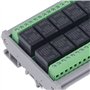 Module de Relais RS485 Carte de Circuit Imprimé RTU à 12 Canaux avec Carte de Relais D'isolation Optocoupleur sur Rail DIN Compo