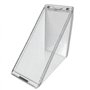 XVHOAB Boîte à sandwich, récipient en sandwich en plastique en plastique transparent transparent, boîtes réutilisables, 4.1x4.1x