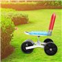 HUGDSB Chariot de Jardin, siège de Travail Roulant, Scooter de Jardin avec siège pivotant à 360°, Tabouret Utilitaire, siège de 