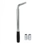 BYERZ Clé à écrou de roue télescopique universelle durable durci traité 17 19 mm 21 22 mm avec 2 douilles pour véhicules