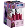 Tramontina - TRAMONTINA-Ménagère 24 pcs Carmel Inox et Plastique Fushia - Ensemble de Couverts Moderne et Pratique. Design Éléga