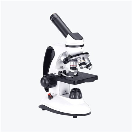 QBREZA Microscope monoculaire Microscope Haute définition Portable Scientifique Haute Puissance pour Voir Les acariens et Les ba