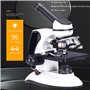 QBREZA Microscope monoculaire Microscope Haute définition Portable Scientifique Haute Puissance pour Voir Les acariens et Les ba