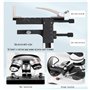 QBREZA Microscope monoculaire Microscope Haute définition Portable Scientifique Haute Puissance pour Voir Les acariens et Les ba