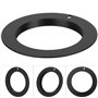 Akozon Adaptateur D'objectif M42-AI, Bague D'adaptation en Alliage D'aluminium pour Manuel de M42 vers Appareil Photo Nikon AI