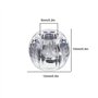 100 Pièces Perles de Cheveux en Plastique Transparent Extension de Cheveux Perles de Lien pour Bricolage Ornements de Tressage d