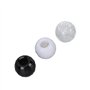 100 Pièces Perles de Cheveux en Plastique Transparent Extension de Cheveux Perles de Lien pour Bricolage Ornements de Tressage d