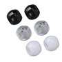 100 Pièces Perles de Cheveux en Plastique Transparent Extension de Cheveux Perles de Lien pour Bricolage Ornements de Tressage d