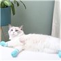 DEDEMCO Lot de 4 paires de bottes en silicone anti-griffures réglables pour pattes de chat pour le bain, le rasage, le traitemen