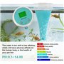 VIOLK Testeur d'eau 6 en 1, analyseur de qualité de l'eau de Spa de Piscine avec sonde de Test numérique, température PH CL EC T