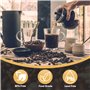 EVERSPRING Filtre à eau pour machine à café Compatible Avec IMPRESSA/ENA/GIGA/Jura 71312 Blue/71311/67007, 4 pièces