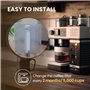 EVERSPRING Filtre à eau pour machine à café Compatible Avec IMPRESSA/ENA/GIGA/Jura 71312 Blue/71311/67007, 4 pièces