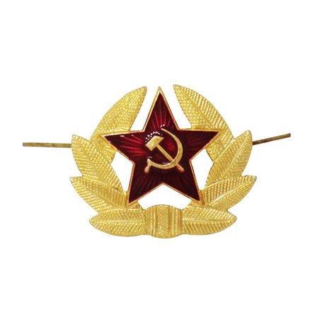 Authentique Broche Urss Militaire Russe Pour Chapeau Vestes Uniformes (Mod: armée russe) 8x4x1 cm