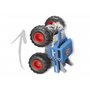 Hot Wheels - Mondo Motors - voiture télécommandée - Monster Truck - Bone Shaker -10cm - tout-terrain - wheelies - jouet enfant -