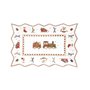 EASY LIFE Assiette de service "Polar Express" avec train en porcelaine 35x23cm