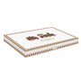 EASY LIFE Assiette de service "Polar Express" avec train en porcelaine 35x23cm