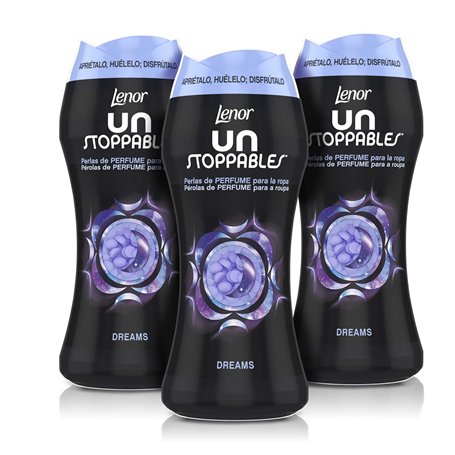 Lenor unstoppables Dreams perles impulsoras de Parfum de 210 G Qui fournissent une Parfum Fraîche sur Chaque lavage – Pack de 3