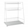 Metaltex 32434414080 ATOLL Egouttoir avec 3 Niveaux Fil plastifié LDPE Blanc42 x 22 x 50 cm