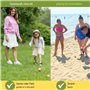 l&j Jeu de pétanque de plage - Boules de jardin avec étui de transport - Ensemble de 8 boules colorées complètes, amusement d'ét