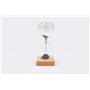 MASCAGNI Sablier Magnétique base en bois - H. 13 cm - Objet de Décoration intérieure avec création de boules exceptionnelles tou