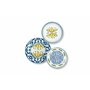 Excelsa Amalfi Service de vaisselle 18 pièces, porcelaine