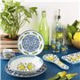 Excelsa Amalfi Service de vaisselle 18 pièces, porcelaine