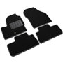ilTappetoAuto by Fabbri 3 - SPRINT02401 Tapis de voiture en moquette noire antidérapante sur mesure compatible avec Freelander I