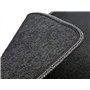 Il Tappeto Auto SPRINT00602 Tapis de Voiture antidérapants en Moquette Noire, Bord Bicolore, Talonnette renforcée en Caoutchouc,