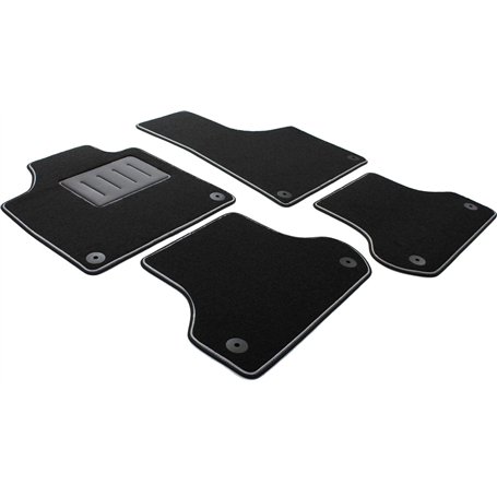 ilTappetoAuto by Fabbri3 - SPRINT00202 - Compatible avec Tapis de Voiture sur Mesure en Moquette Noire pour Audi A3