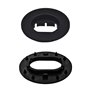 ilTappetoAuto by Fabbri 3 - SPRINT01300 Tapis de voiture en moquette noire antidérapante sur mesure compatible avec Ford Ka II 2