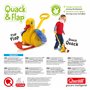 Quercetti - 4180 Quack Flap - Jouets à tirer, Jouets d'activité et de développement