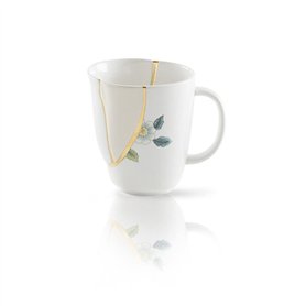 Seletti Kintsugi Tasse Mug en Porcelaine et Or 24 carats Mod. 1