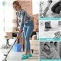Lot de 4 chaussons vadrouille pour le sol, housses de copa réutilisables pour nettoyer, tissu de sol en microfibre hautement abs